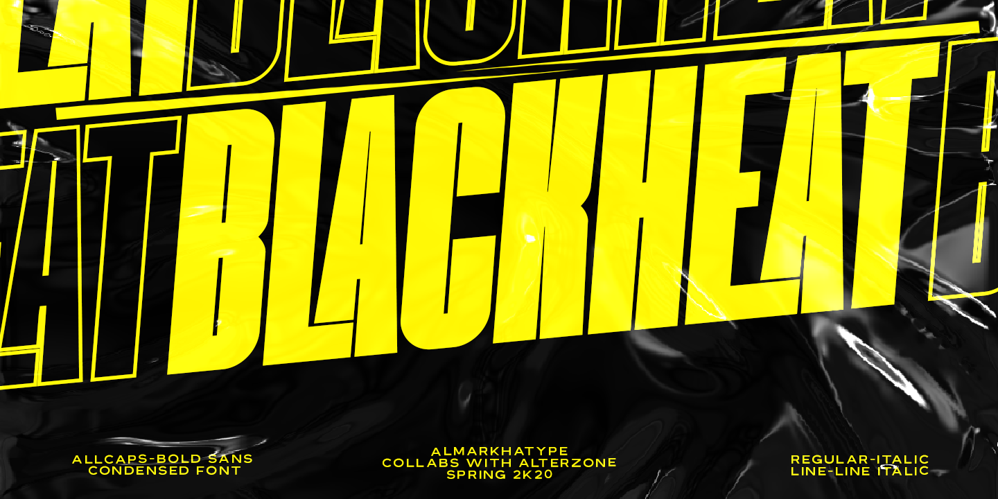 Ejemplo de fuente Blackheat #1